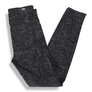 EUC Kut from the Kloth Mia High Rise Slim Fit Skinny Jeans Sz 2x28.5 Black Snake